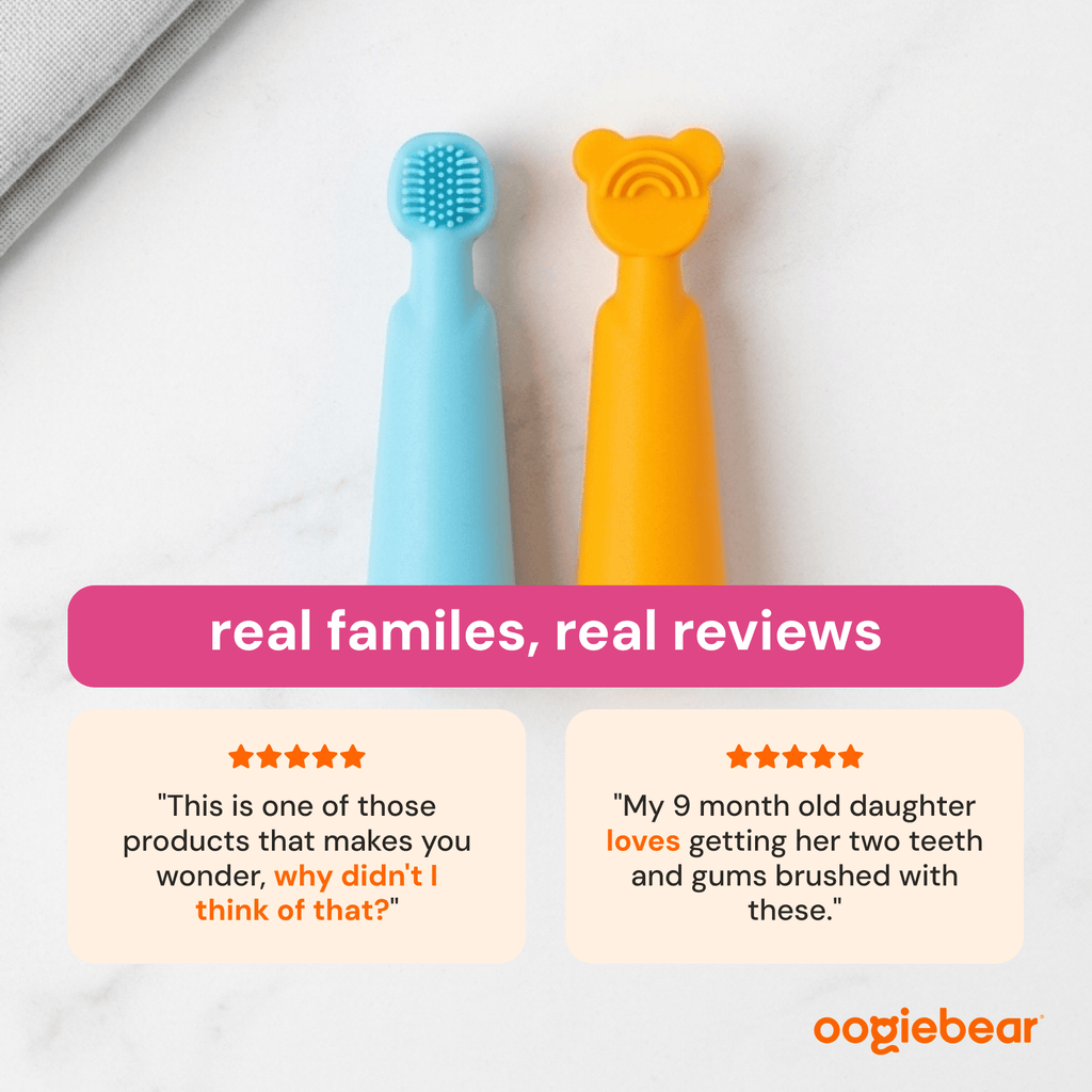 baby finger brush and tongue scraper