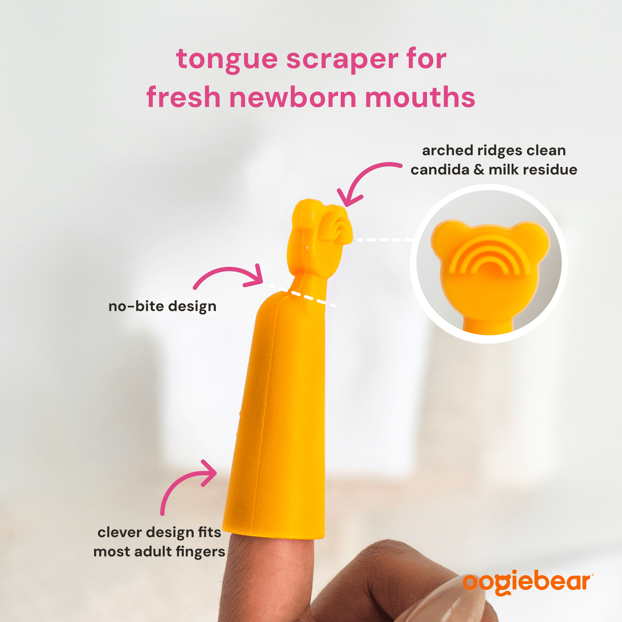 baby finger brush and tongue scraper