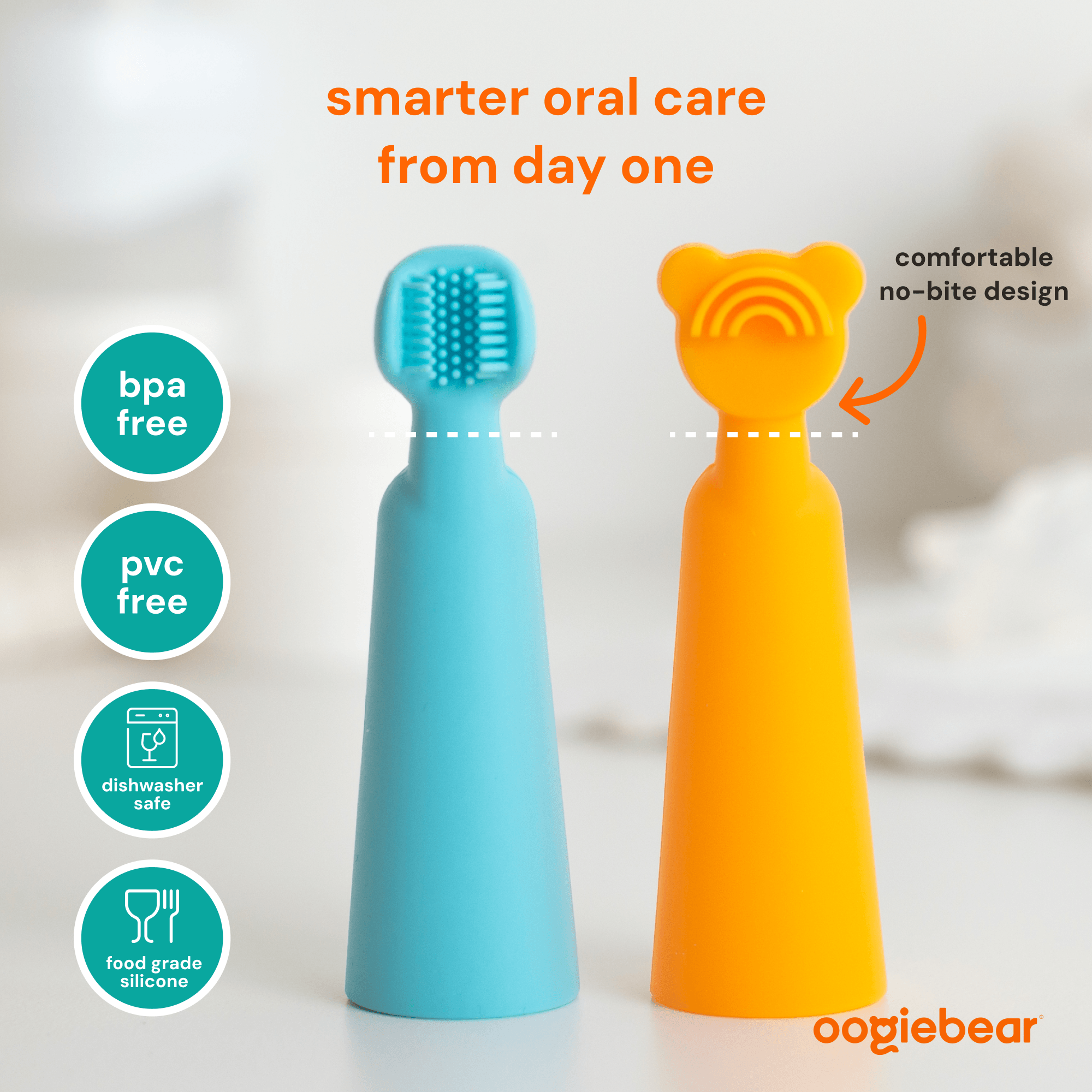 baby finger brush and tongue scraper