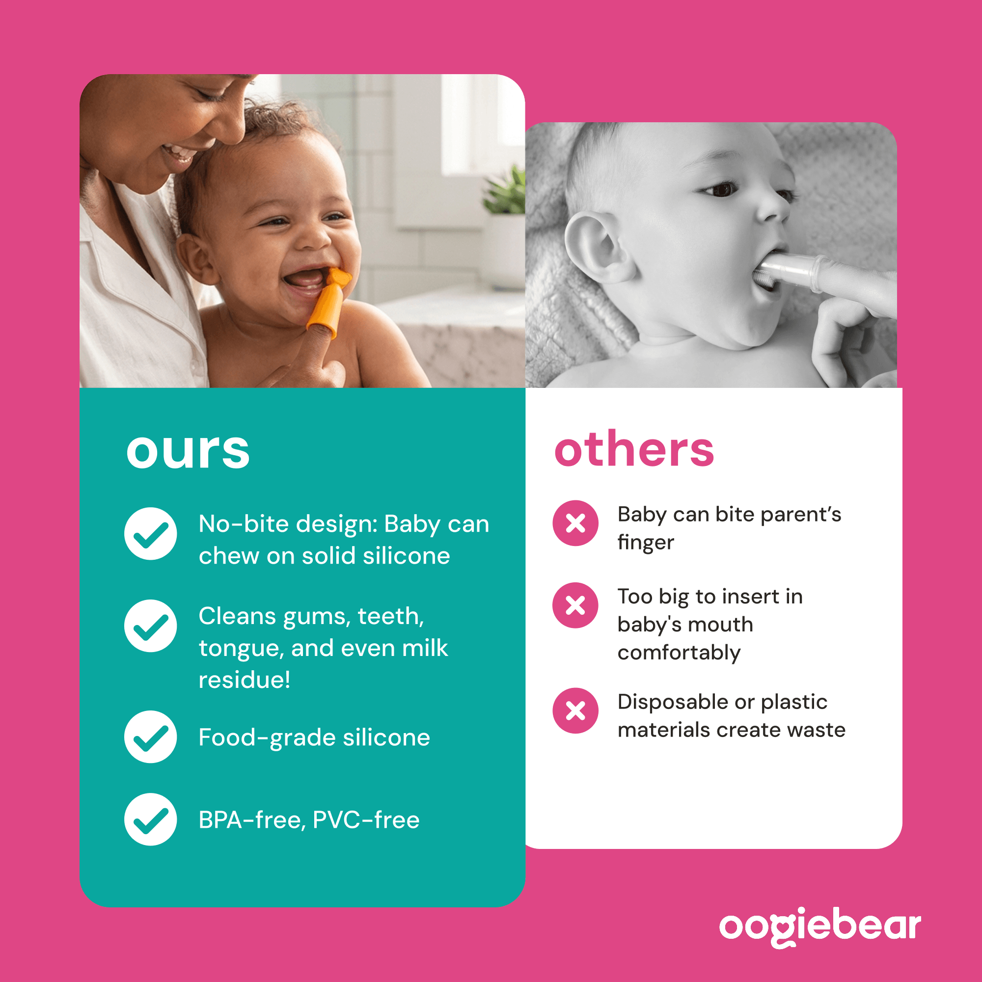 baby finger brush and tongue scraper
